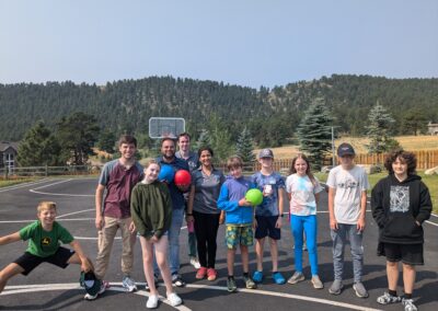 Quantum Dodgeball at the Rocky Mountain Camp for Dyslexic Middle School Children.